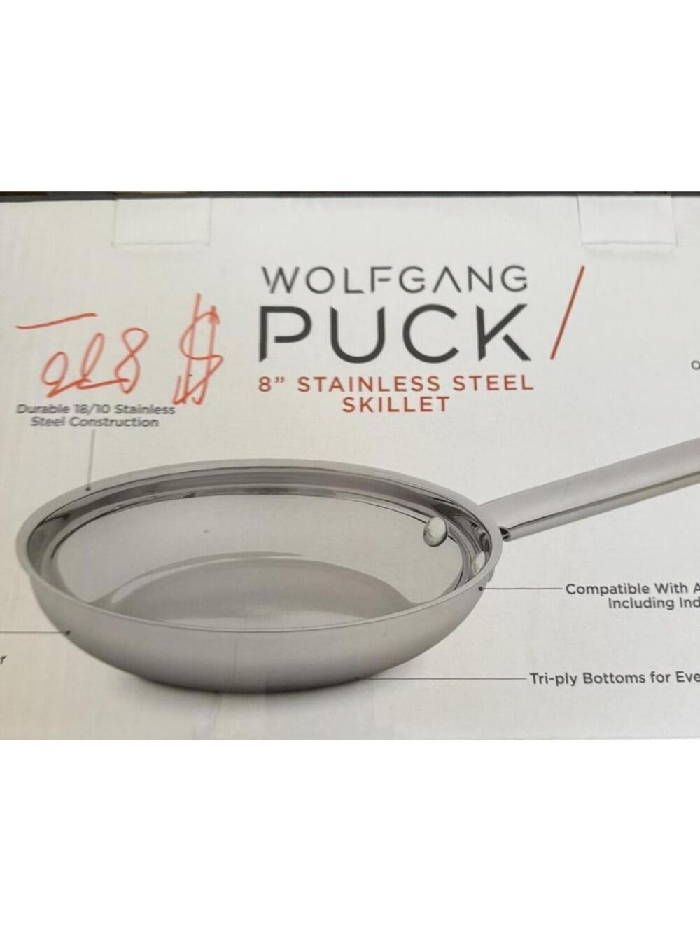 Wolfgang Puck 8" Stainless Steel Skillet